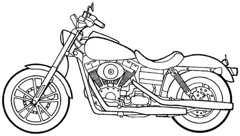 harley davidson motorcycle coloring sheet - Coloring Pages