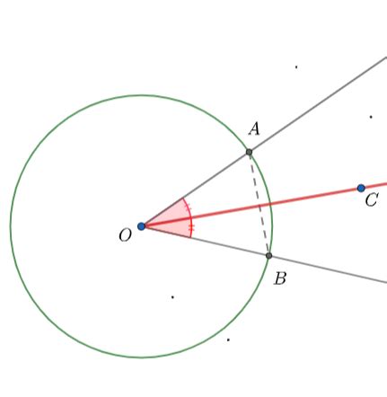 When constructing an angle bisector why must the arcs inters | Quizlet