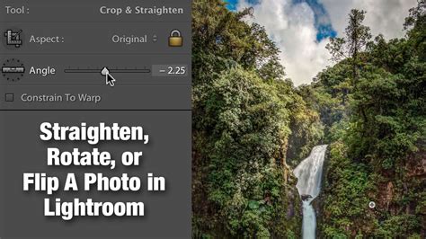 Straighten Rotate Or Flip A Photo In Lightroom Photofocus