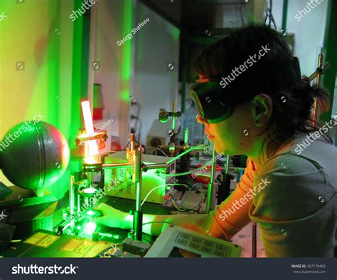 Laser Experiment Stock Photo 167179469 : Shutterstock