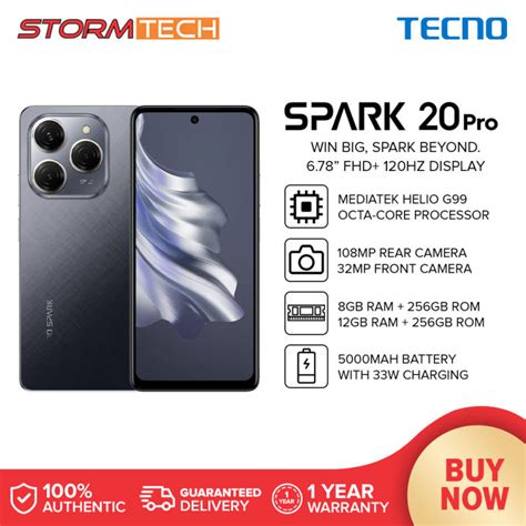 Tecno Spark Pro Smartphone Gb Gb Gb Gb Mediatek Helio