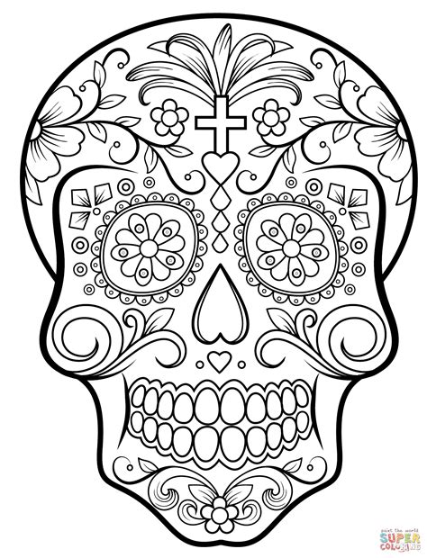 Sugar Skull Silhouette At Getdrawings Free Download