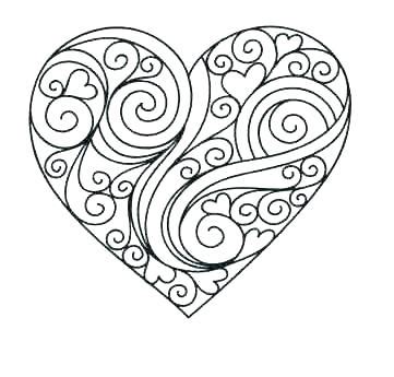 Heart Mandala Coloring Pages at GetDrawings | Free download