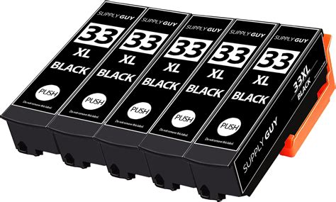 Supply Guy 5 Cartucce Compatibile Con Epson 33XL Nero Per Expression