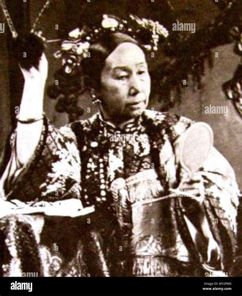 Photograph Of The Qing Dynasty Empress Dowager Yehenara Cixi S