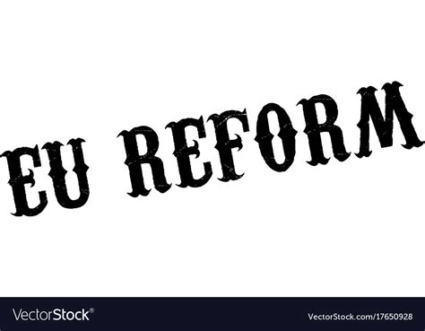 Eu Reform Rubber Stamp Royalty Free Vector Image