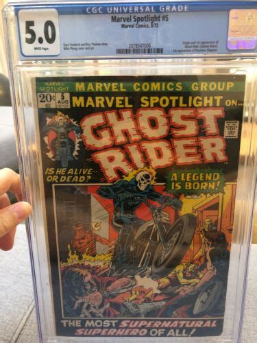 Comicsvalue Marvel Spotlight Cgc Origin St App Of Ghost