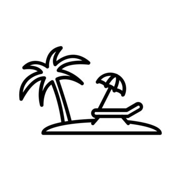 Sea Beach Outline PNG Transparent Images Free Download | Vector Files | Pngtree