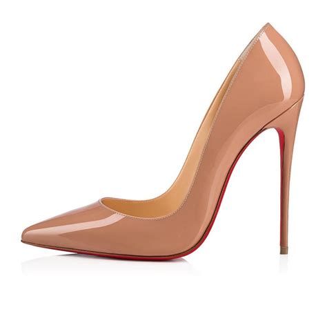 Christian Louboutin Nude New Kate Patent Leather Pumps Size Us