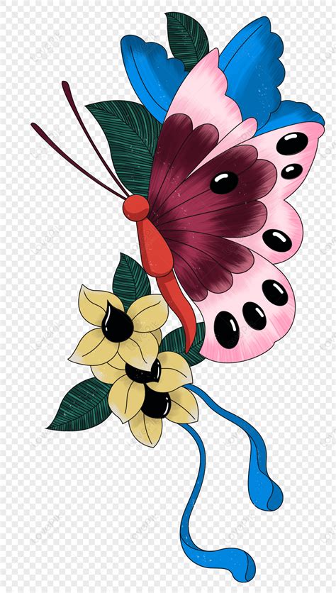 Butterfly And Flower Png Hd Transparent Image And Clipart Image For