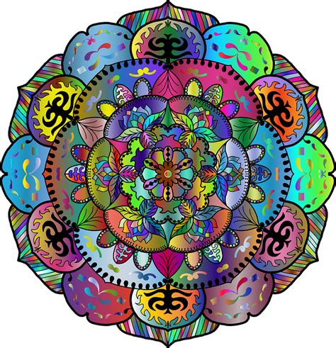 Mandala Decorativo Línea Arte Gráficos vectoriales gratis en Pixabay