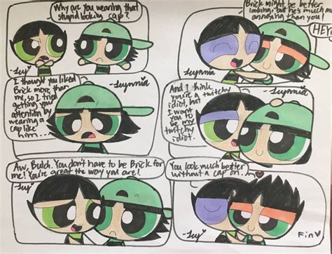 Powerpuff Girls Cartoon, Cartoon As Anime, Cheek Kiss, Rowdyruff, Ppg ...