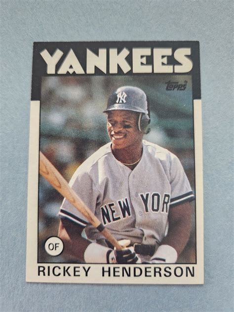 Topps Baseball Rickey Henderson Ebay