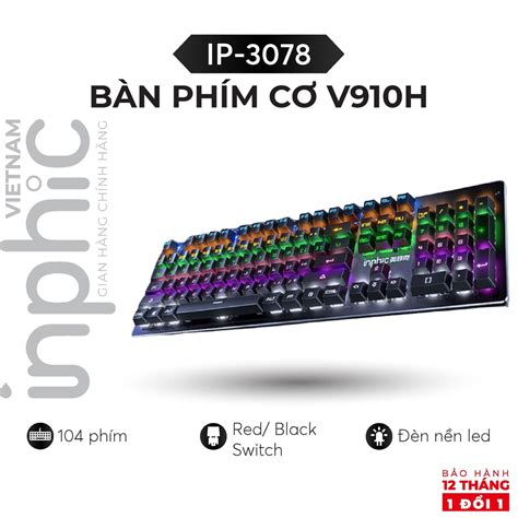 B N Ph M C Gaming Inphic V H Fullsize Ph M Red Black Switch