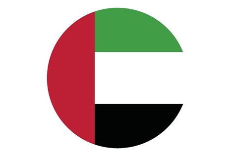 Circle flag vector of United Arab Emirates 11074205 Vector Art at Vecteezy