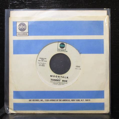 Tommy Roe Jam Up And Jelly Tight Moontalk 7 Vg Promo Vinyl 45 Abc