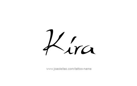 Kira Name Tattoo Designs