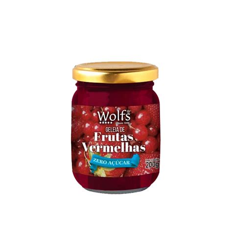 GELEIA DE FRUTAS VERMELHAS ZERO ACUCAR Wolfs