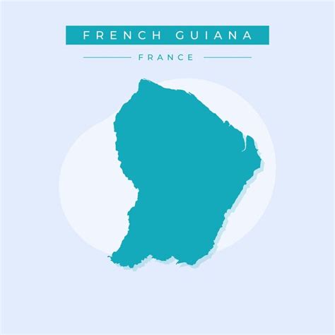 Premium Vector Vector Illustration Vector Of French Guiana Map France