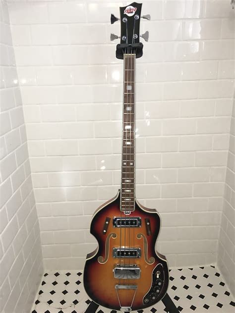 Teisco Violin Beatle Bass 1960 S 3 Color Sunburst Reverb