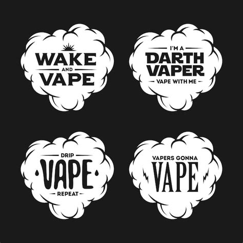 Premium Vector Vape Related T Shirt Vintage Designs Set Quotes About