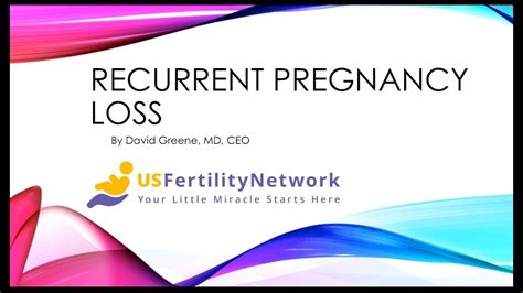 Basics Of Recurrent Pregnancy Loss From Us Fertility Network Youtube