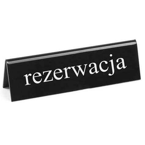 Tabliczka Informacyjna Dwustronna Rezerwacja Tworz