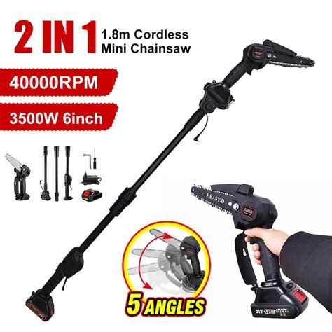 W Inch Electric High Branch Saw Extension Rod Cordless Aerial