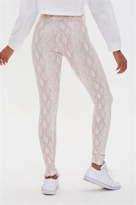 Snakeskin Print Leggings