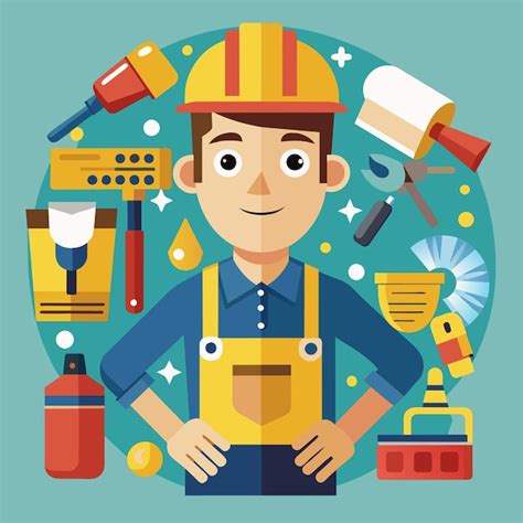 Premium Vector Flat Style Vector Home Inspector Character Illustration