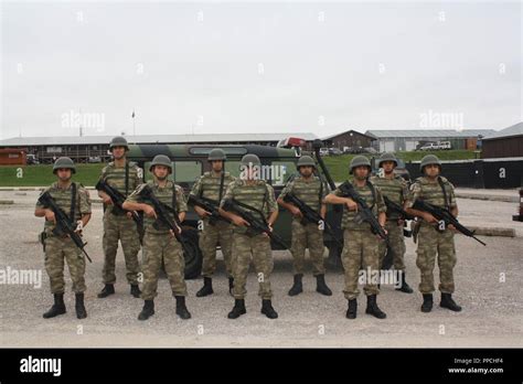 Turkish Soldiers From Kfor Multi National Battle Group Easts Turkish