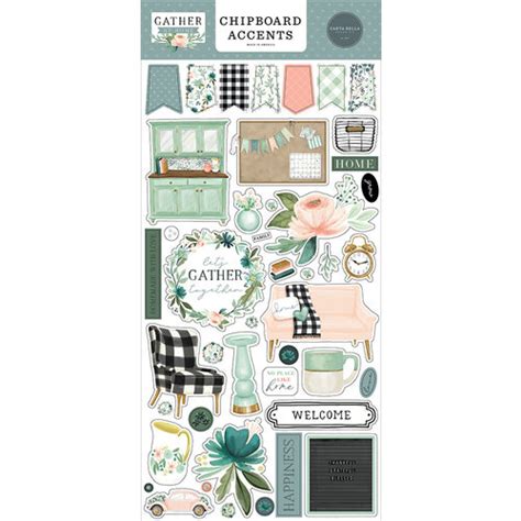 Carta Bella Paper Gather At Home Collection Chipboard