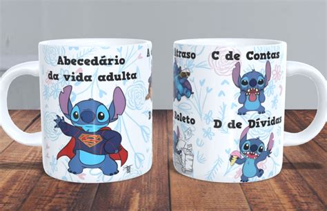 Caneca Stitch Abeced Rio Da Vida Adulta Elo Produtos Especiais