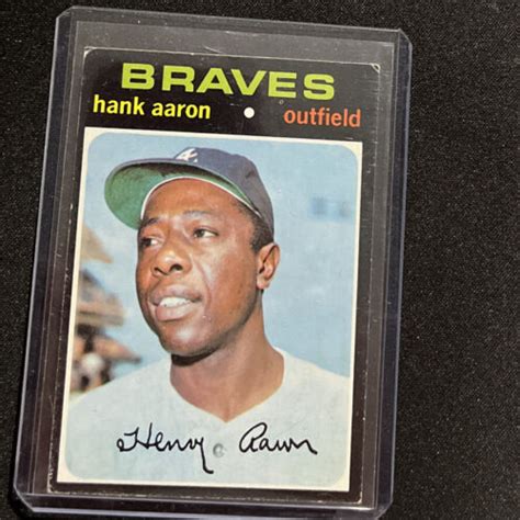 1971 Topps 400 Hank Aaron Atlanta Braves HOF EBay