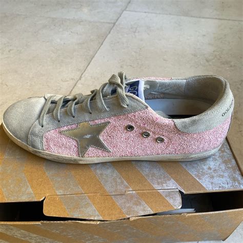 Golden Goose Pink Glitter Sneakers With Box Size Depop