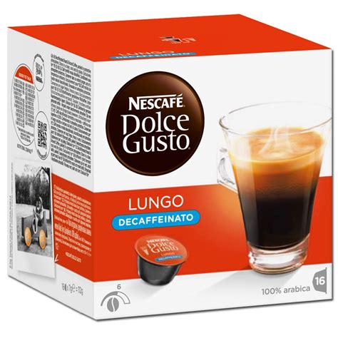 Dolce Gusto Caffè Lungo Decaffeinato, Kaffee, 16 Kapseln Kaffee ...