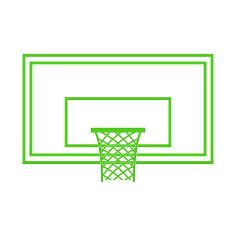 Basketball hoop illustrated on white background 42339573 Vector Art at ...