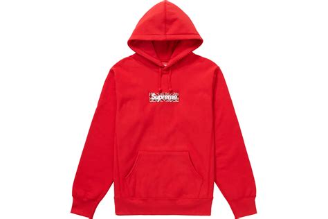 Supreme Bandana Box Logo Hooded Sweatshirt Red Men S Fw19 Us