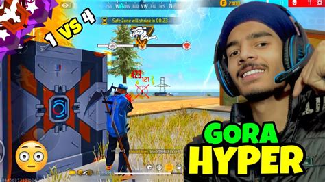 Free Fire 🔥 Again Solo Vs Squad Gameplay 👑 Gora Hyper Garena Free