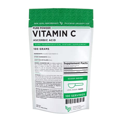 Vitamin C Powder 100g 3 5oz 100 Pure Ascorbic Acid Anti Aging