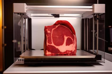 3dプリントされた肉 3dプリントされた肉 3dプリントされた肉 ステーキは 培養された肉から作られています 3dバイオプリンティングで 肉の