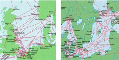 North Sea Ferry Routes Map - Bennie Rosalynd