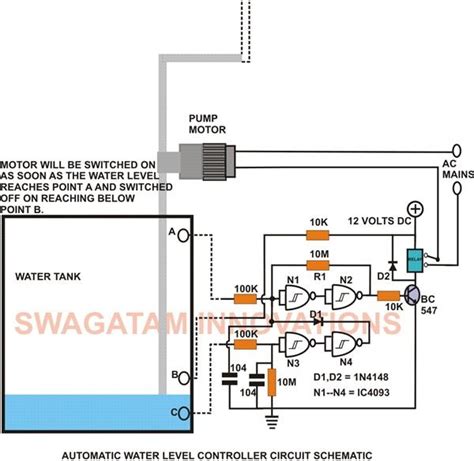 Water Level Sensor Circuit Diagram