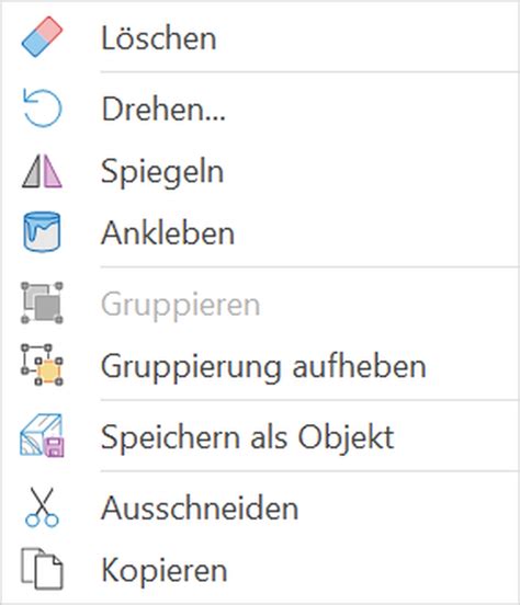 Tab GRUPPEN und Menü AnyRail 7 DE