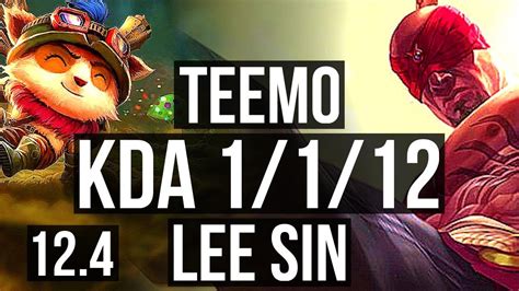 Teemo Vs Lee Jng Rank Teemo Games K Mastery