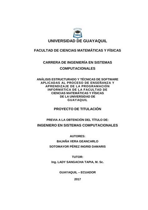 Pdf Universidad De Guayaquil Repositorio Ug Edu Ecrepositorio Ug