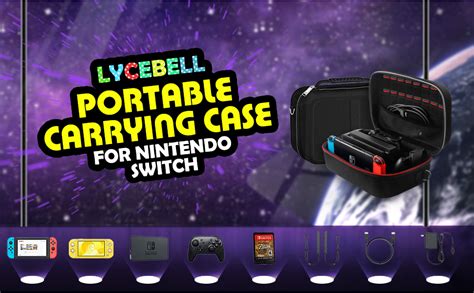 Lycebell Tui Pour Nintendo Switch Housse Sacoche De Transport Coque