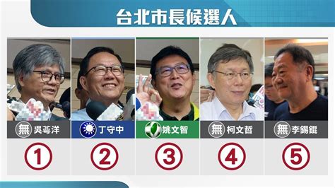 影／台北市長候選人號次出爐 宣傳口號各出奇招 九合一選戰焦點 要聞 聯合新聞網