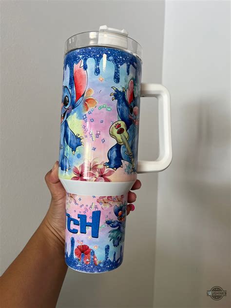 Stitch Tumbler Oz Stitch Drip Stanley Dupe Cup Aloha Dancing Lilo And