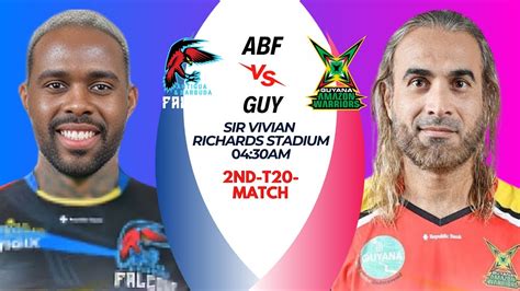 Antigua And Barbuda Falcons Vs Guyana Amazon Warriors Match Prediction